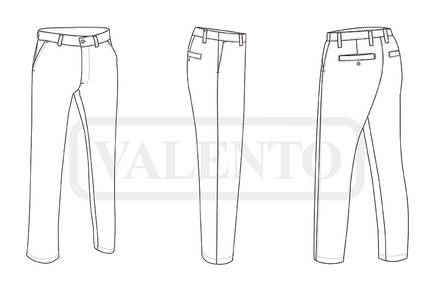 Martin pantaloni eleganti blu