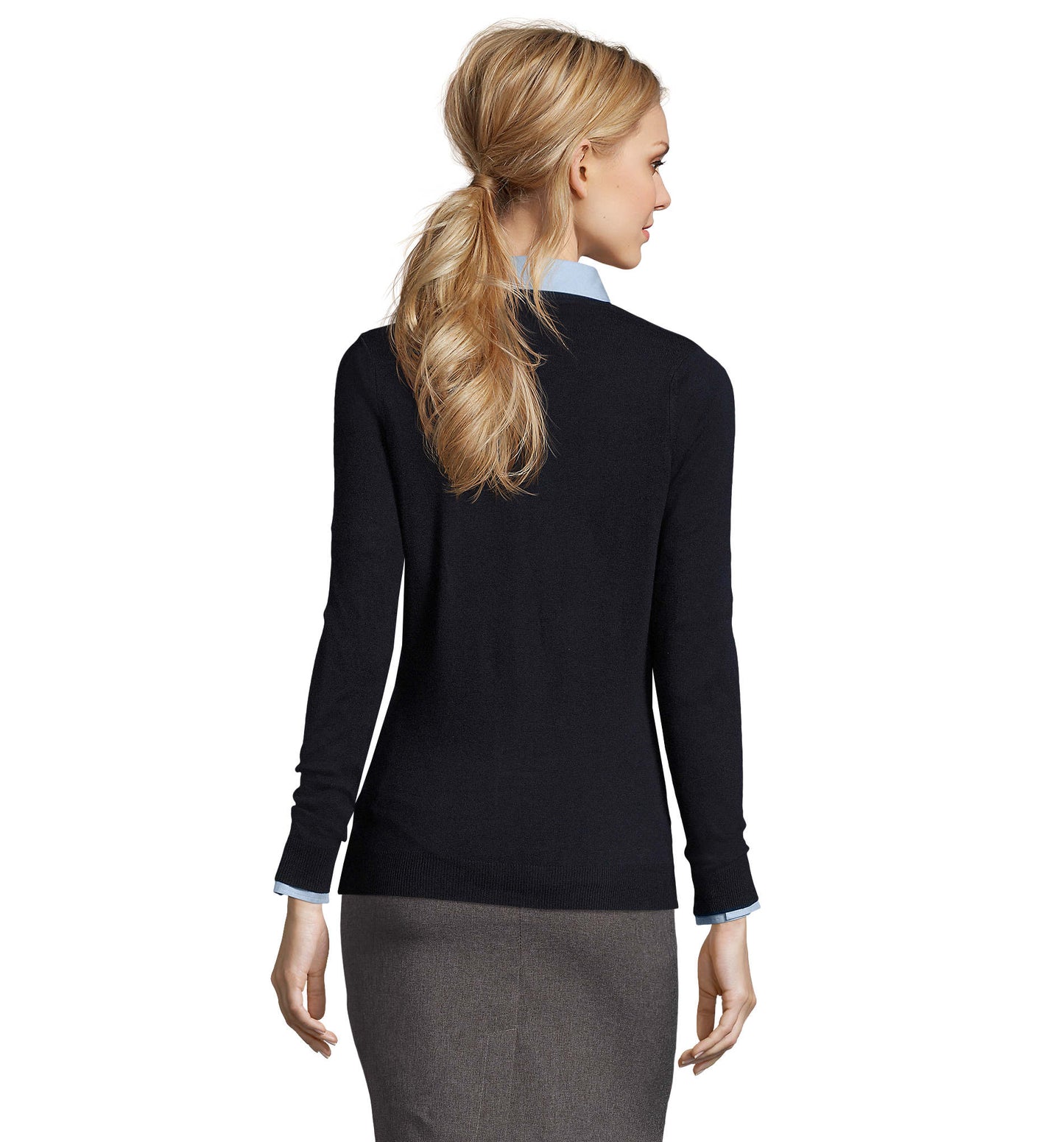 JN658 - Pullover donna scollo a V